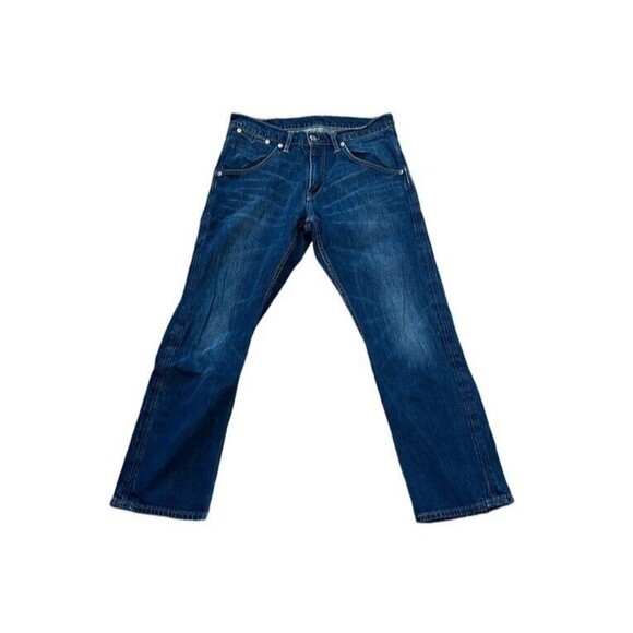 Levi's 514 Straight Denim Jeans Men's Size 32 X 30 Dark Wash - Cool Pockets - Picture 2 of 11